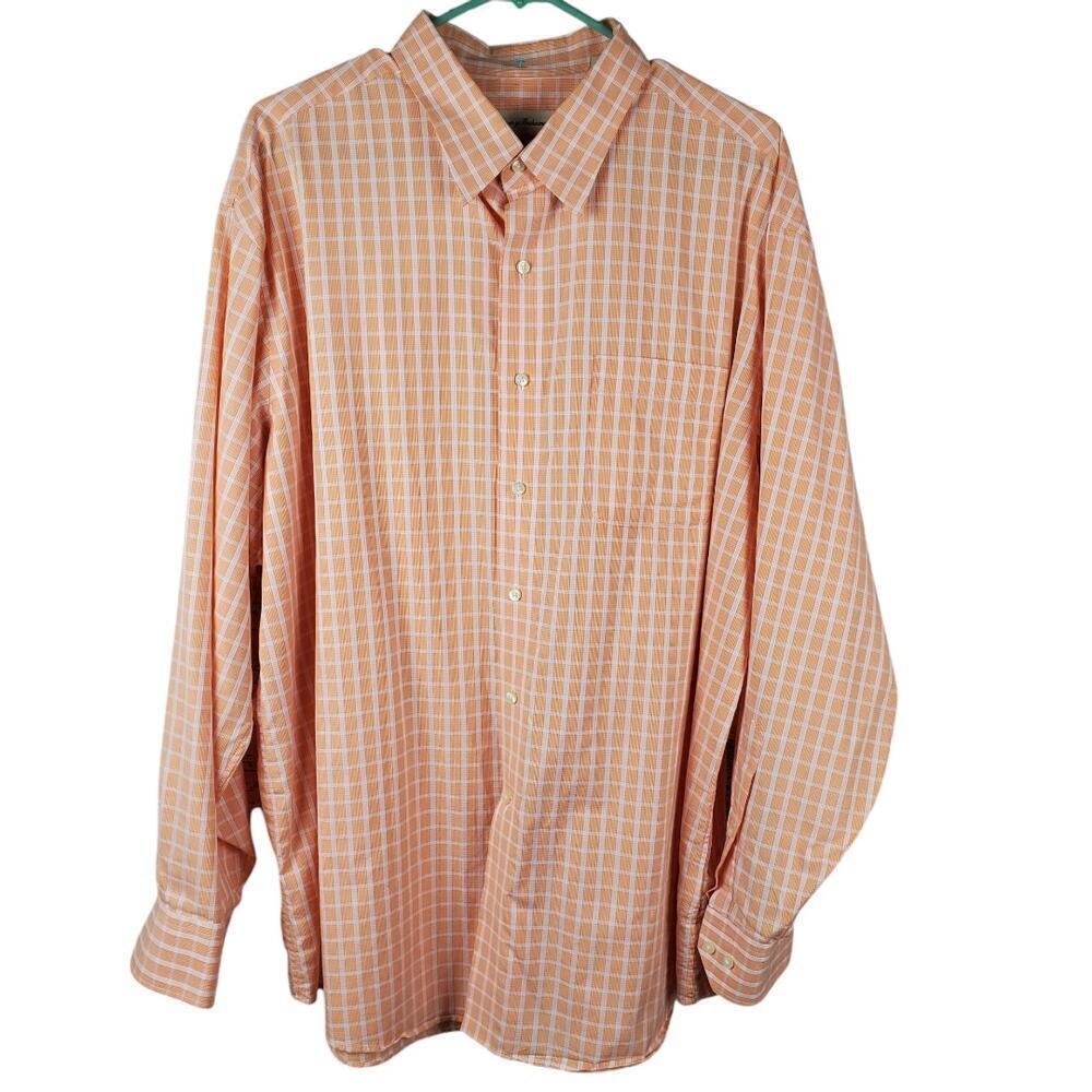 Tommy Bahama Men Button-Up Long Sleeve Collared Top Size 34-35